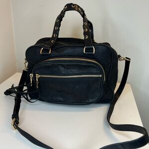 Black Leather Women's Bag